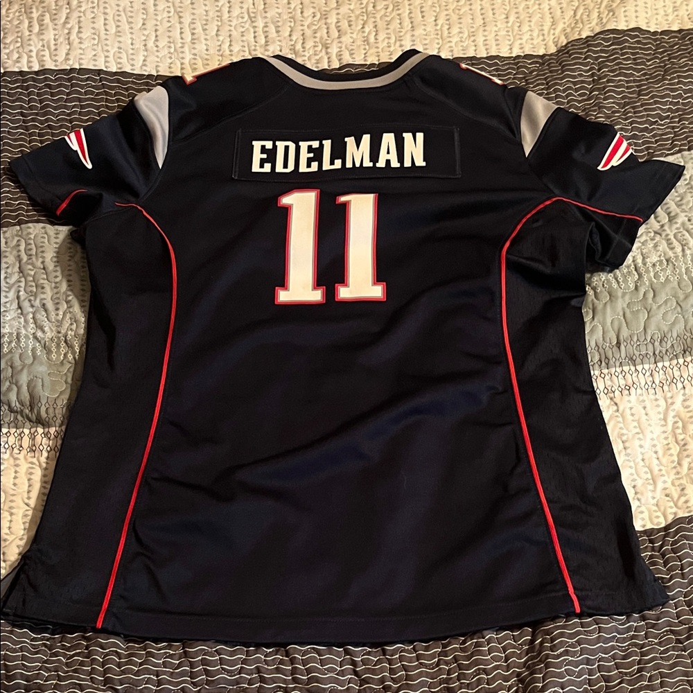 NFL Navy Jersey with Red and White Accents